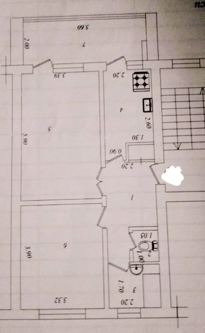 Sotiladi 2 xonali kvartira, 61 m², 3/4 qavat — Mirobod tumani