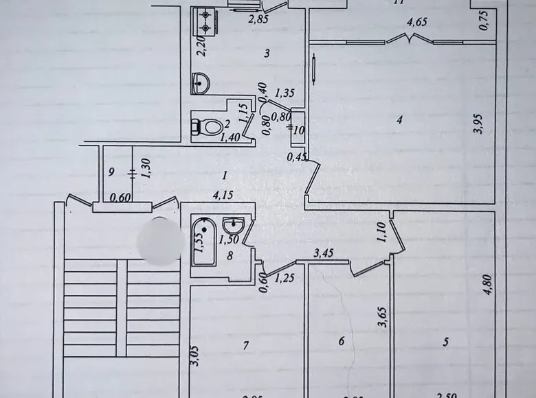 Продаётся 4-комнатная квартира, 80 м², 1/4 этаж — Юнусабадский район