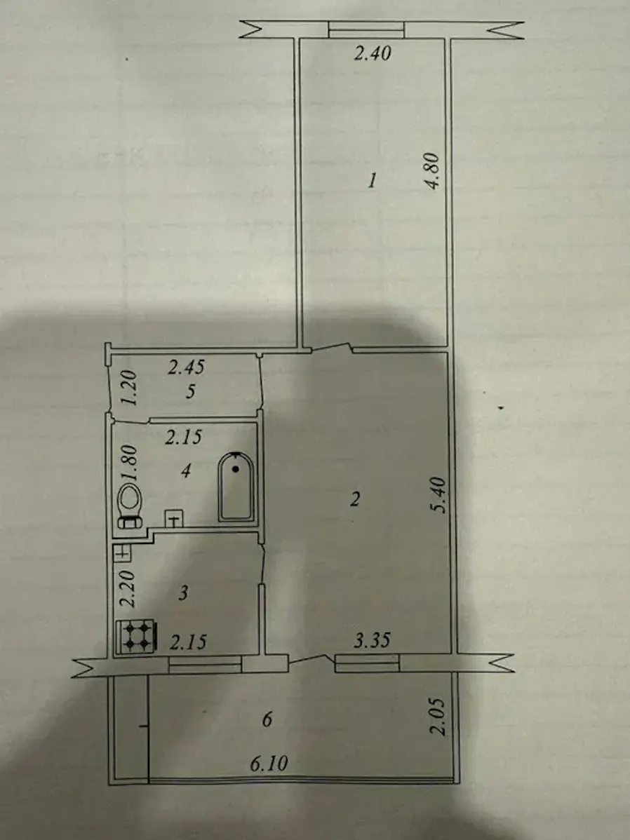 Продаётся 2-комнатная квартира, 53 м², 4/4 этаж — Мирзо-Улугбекский район