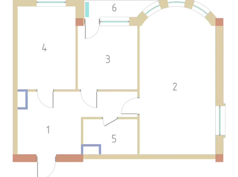 Сотилади 2 хонали квартира, 72 м², 9/9 қават — Сергели тумани
