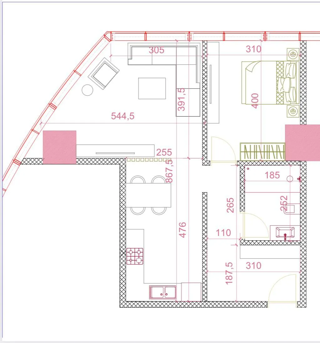 Сотилади 2 хонали квартира, 54 м², 36/50 қават — Яккасарой тумани