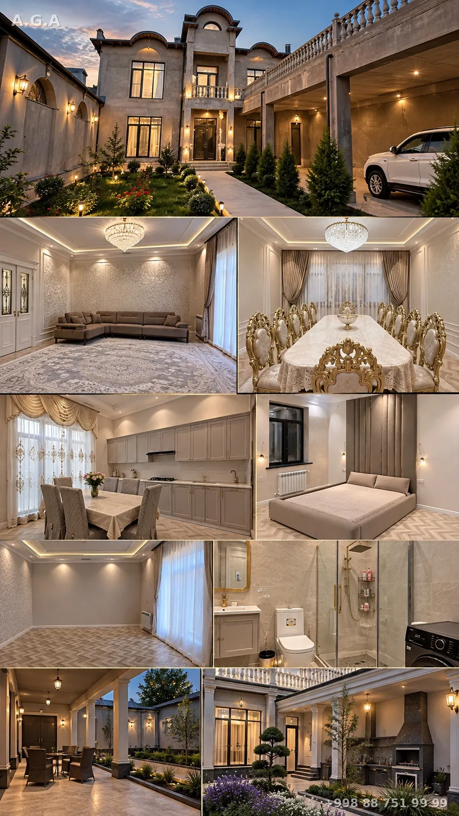 Продаётся 9-комнатный дом, 4.1 сот., 410 м², 3/3 этаж — Кибрайский район