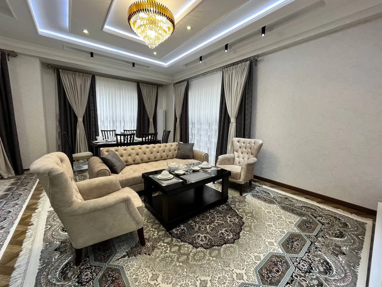 Ижарага берилади 3 хонали квартира, 95 м², 3/8 қават — Шайхонтоҳур тумани