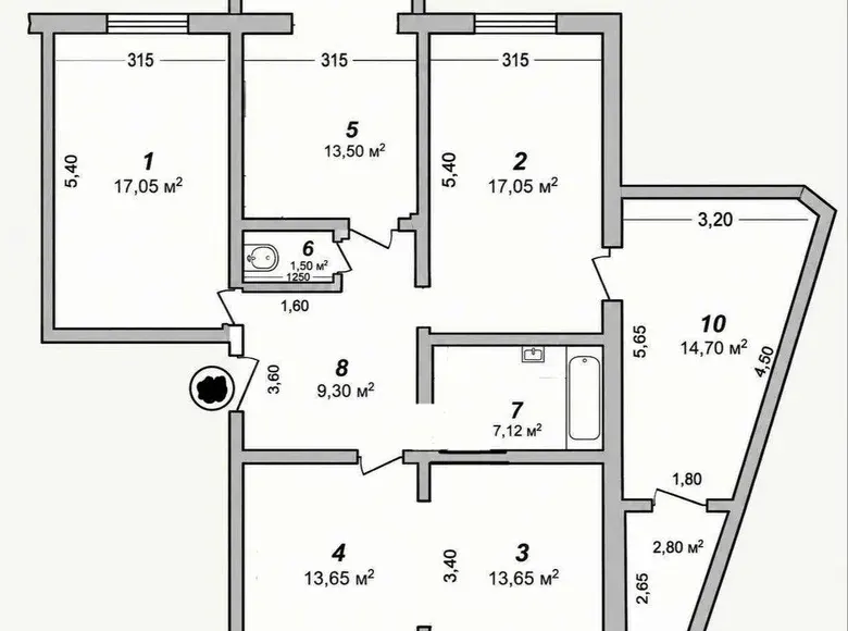 Sotiladi 4 xonali kvartira, 105 m², 7/9 qavat — Sergeli tumani