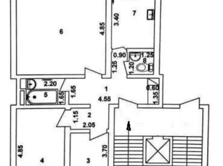 Sotiladi 3 xonali kvartira, 72 m², 8/9 qavat — Mirzo Ulugʻbek tumani