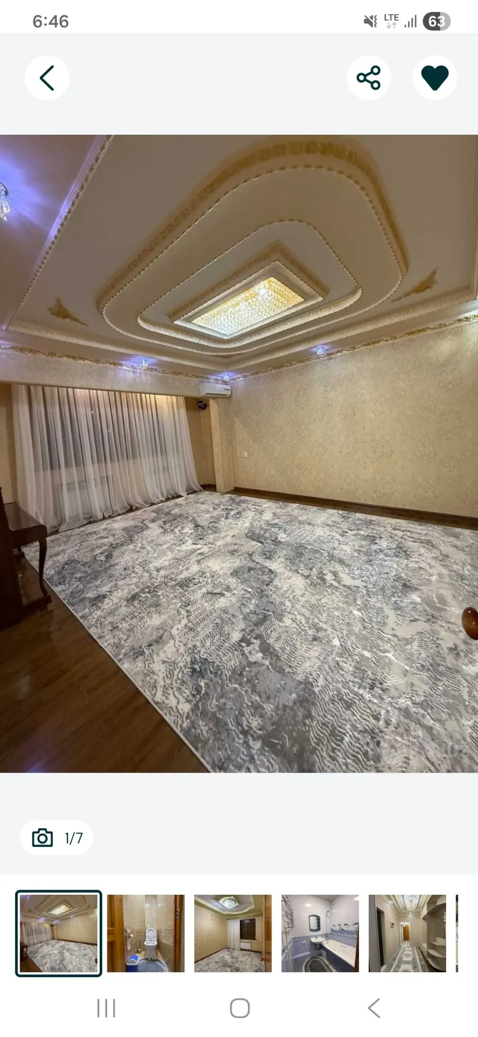 Ijaraga beriladi 2 xonali kvartira, 60 m², 7/9 qavat — Yunusobod tumani