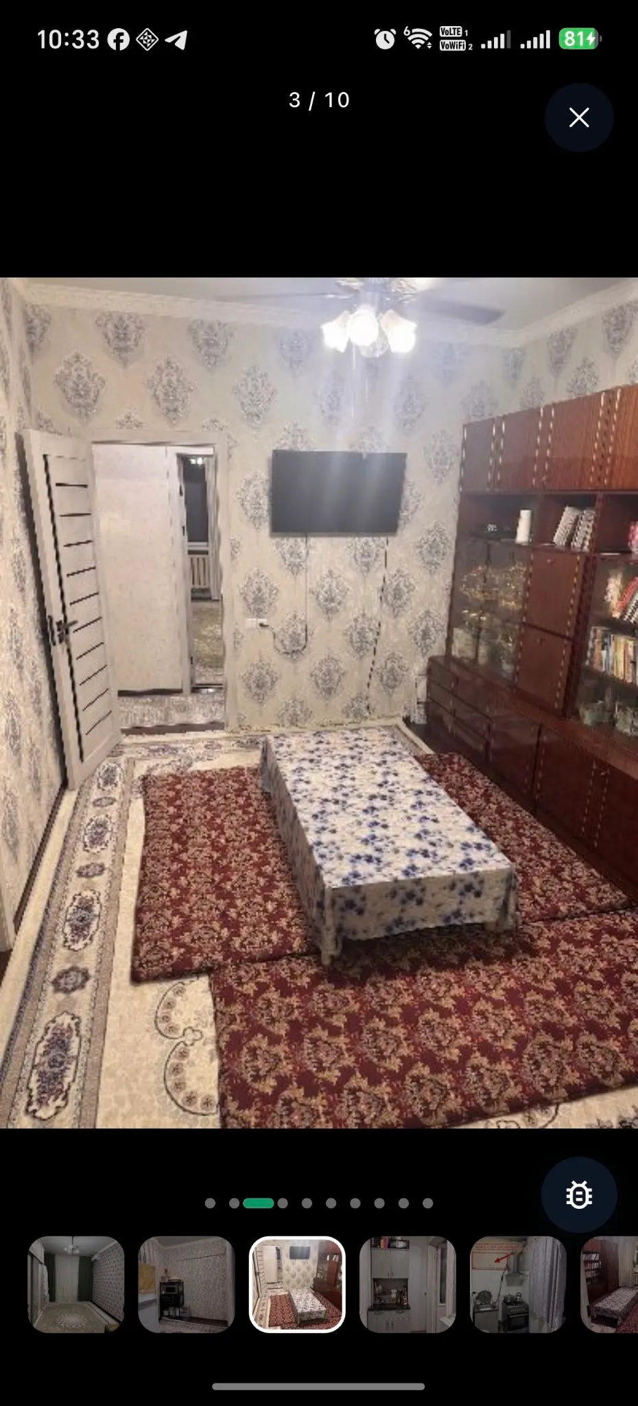 Продаётся 3-комнатная квартира, 49 м², 4/4 этаж — Чиланзарский район