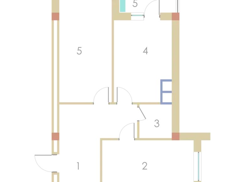 Сотилади 2 хонали квартира, 66 м², 2/9 қават — Мирзо Улуғбек тумани