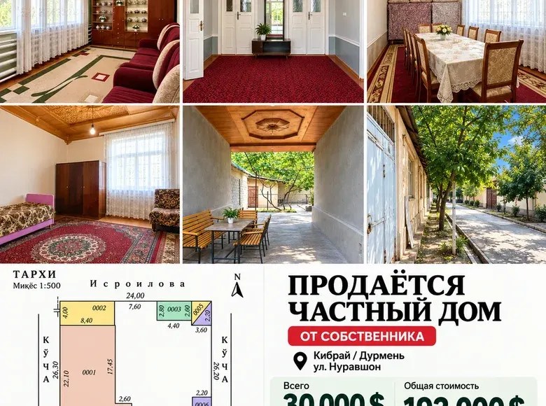 Продаётся 7-комнатный дом, 6.4 сот., 260 м² — Кибрайский район
