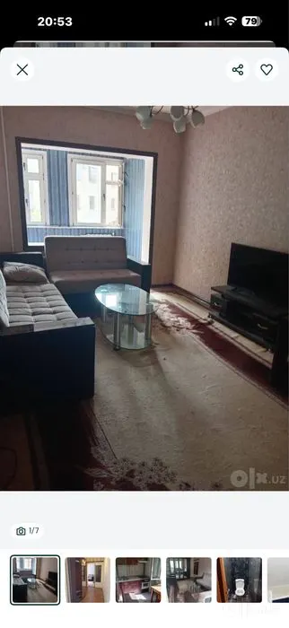 Ижарага берилади 1 хонали квартира, 48 м², 3/5 қават — Яккасарой тумани