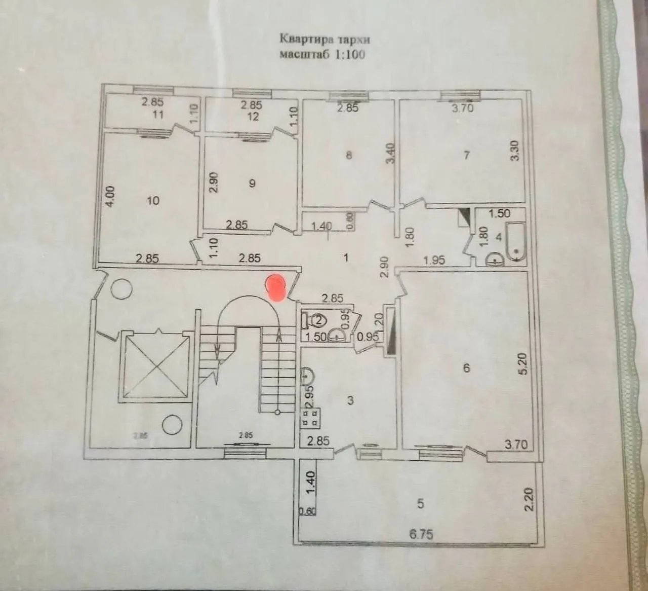 Сотилади 5 хонали квартира, 110 м², 2/9 қават — Миробод тумани