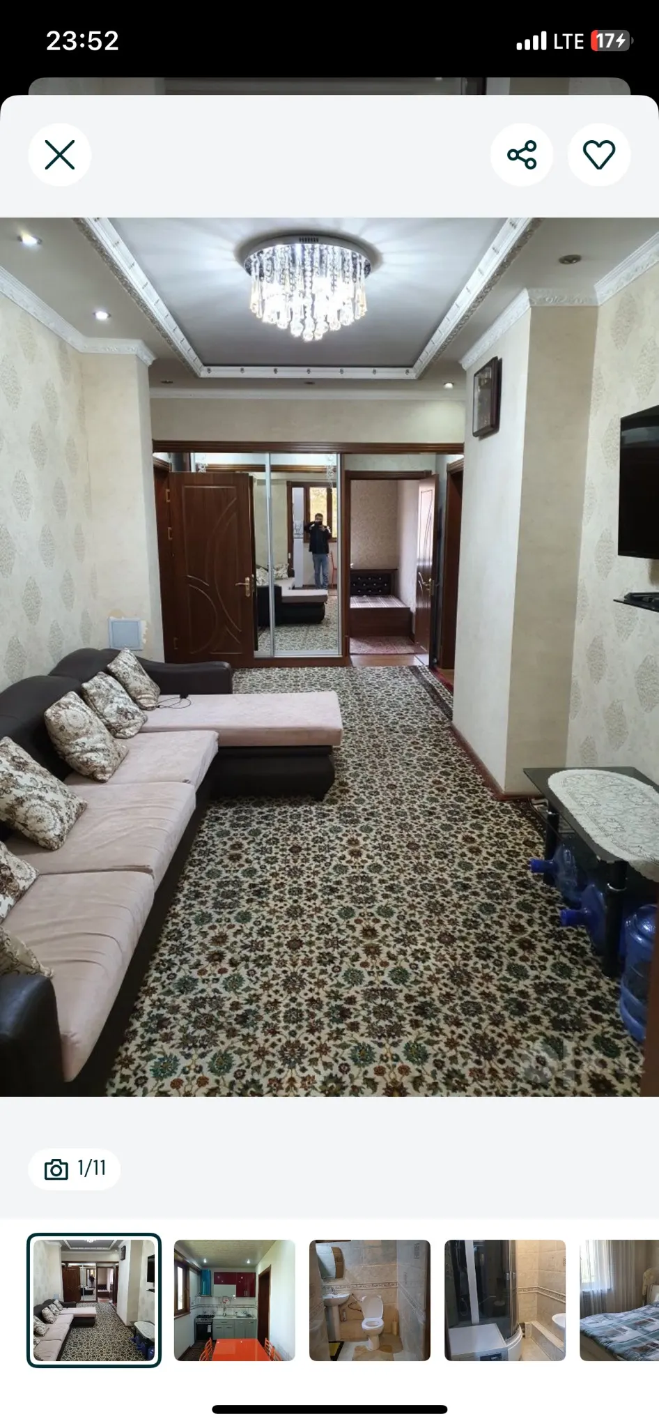 Сдаётся 5-комнатная квартира, 120 м², 4/9 этаж — Мирабадский район