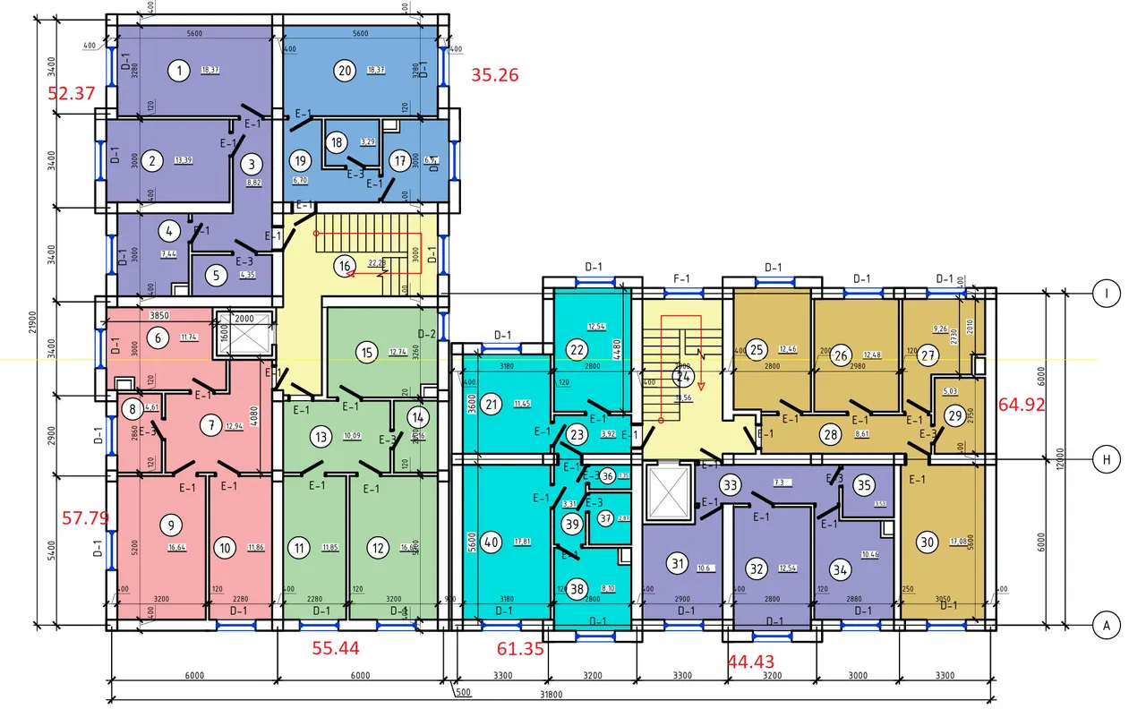 Сотилади 2 хонали квартира, 61.4 м², 2/5 қават — Мирзо Улуғбек тумани