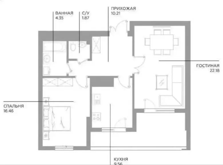 Сотилади 3 хонали квартира, 72 м², 10/15 қават — Чилонзор тумани