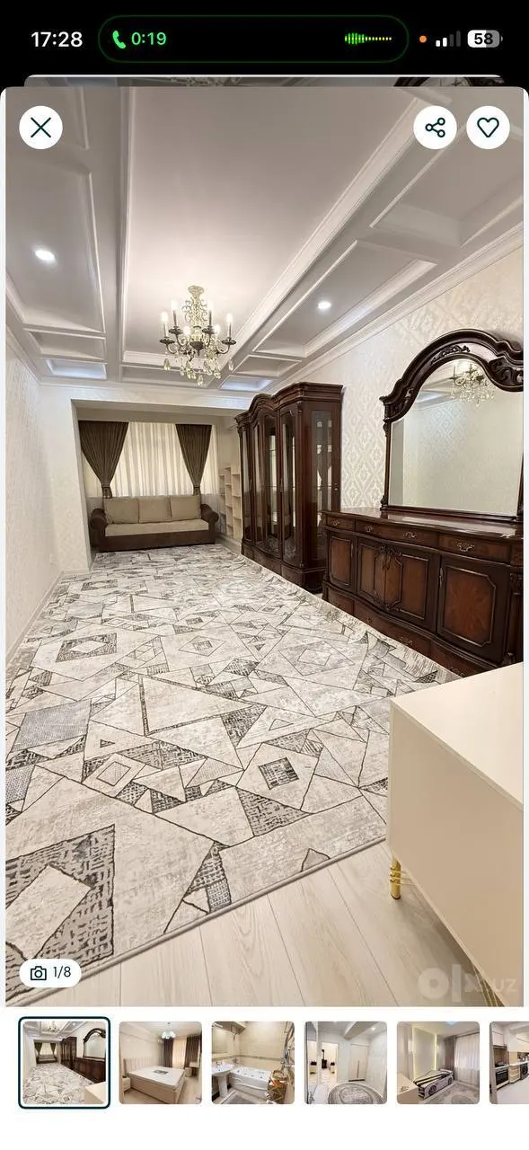 Сдаётся 6-комнатная квартира, 120 м², 2/5 этаж — Юнусабадский район