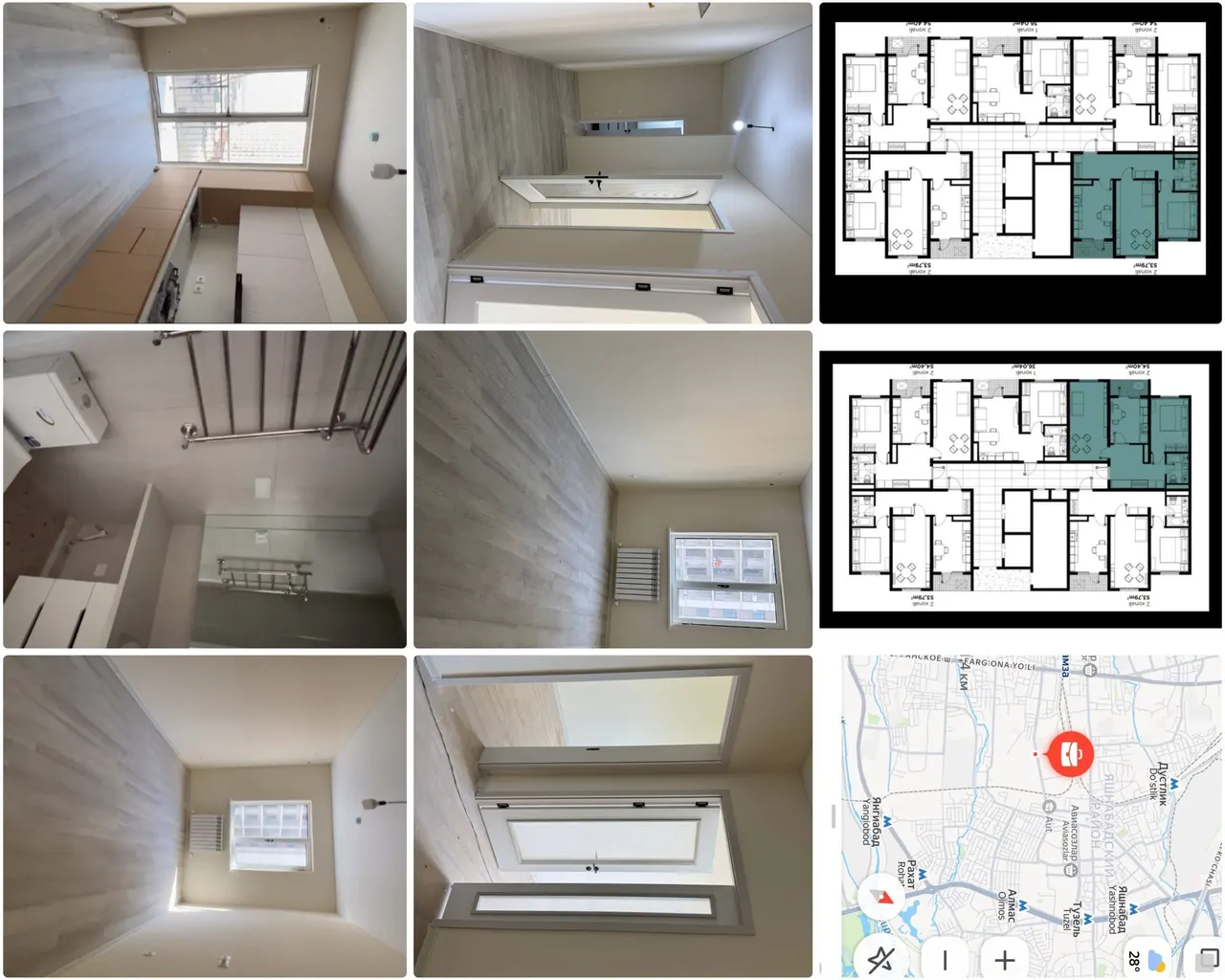 Sotiladi 2 xonali kvartira, 54 m², 6/16 qavat — Yashnobod tumani