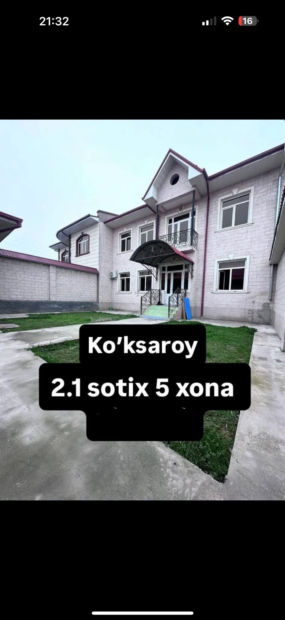 Сотилади 5 хонали ҳовли уй, 2.1 сотих — Тошкент тумани